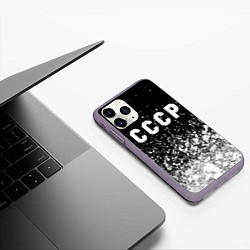 Чехол iPhone 11 Pro матовый СССР USSR, цвет: 3D-серый — фото 2
