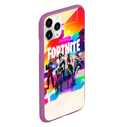 Чехол iPhone 11 Pro матовый FORTNITE, цвет: 3D-фиолетовый — фото 2