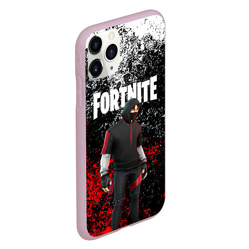 Чехол iPhone 11 Pro матовый IKONIK FORTNITE / 3D-Розовый – фото 2