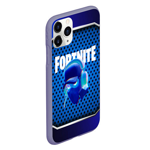 Чехол iPhone 11 Pro матовый FORTNITE NINJA / 3D-Серый – фото 2