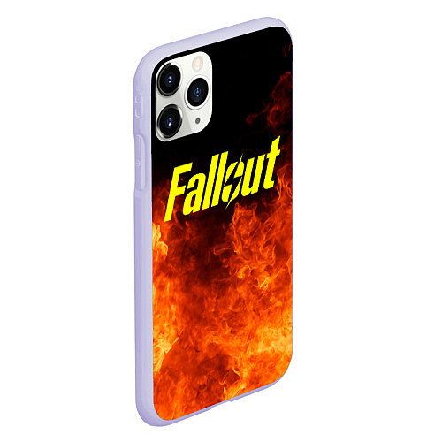 Чехол iPhone 11 Pro матовый FALLOUT ФЭЛЛАУТ / 3D-Светло-сиреневый – фото 2