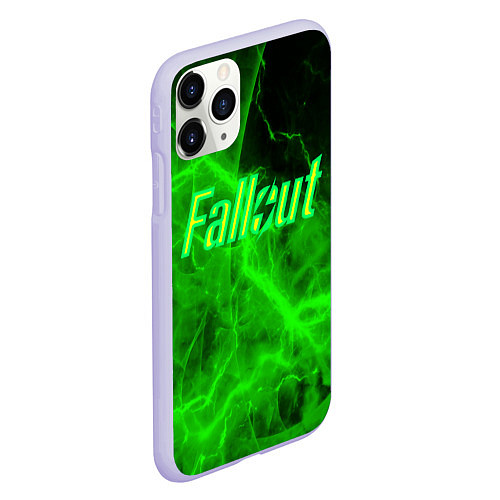 Чехол iPhone 11 Pro матовый FALLOUT ФЭЛЛАУТ / 3D-Светло-сиреневый – фото 2