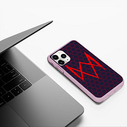 Чехол iPhone 11 Pro матовый WATCH DOGS LEGION ВОТЧ ДОГС, цвет: 3D-розовый — фото 2