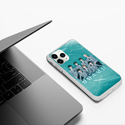 Чехол iPhone 11 Pro матовый BTS, цвет: 3D-белый — фото 2