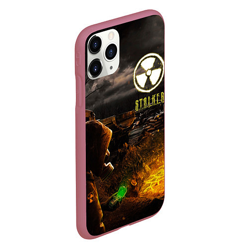 Чехол iPhone 11 Pro матовый Stalker 2 / 3D-Малиновый – фото 2