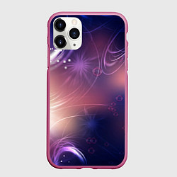 Чехол iPhone 11 Pro матовый Абстракция, цвет: 3D-малиновый