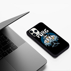 Чехол iPhone 11 Pro матовый PUBG, цвет: 3D-черный — фото 2