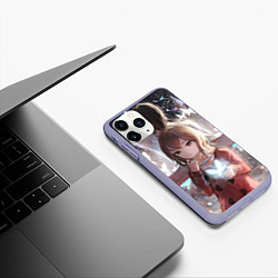 Чехол iPhone 11 Pro матовый Город в котором меня нет, цвет: 3D-светло-сиреневый — фото 2