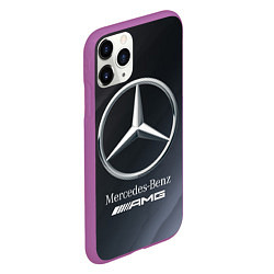 Чехол iPhone 11 Pro матовый MERCEDES МЕРСЕДЕС, цвет: 3D-фиолетовый — фото 2