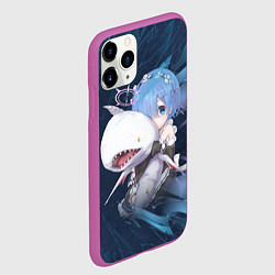 Чехол iPhone 11 Pro матовый Re: Zero Жизнь с нуля, цвет: 3D-фиолетовый — фото 2