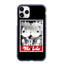 Чехол iPhone 11 Pro матовый Re:Zero, цвет: 3D-серый