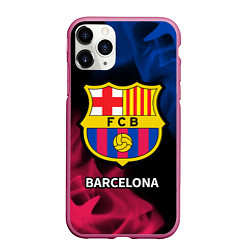 Чехол iPhone 11 Pro матовый BARCELONA БАРСЕЛОНА, цвет: 3D-малиновый