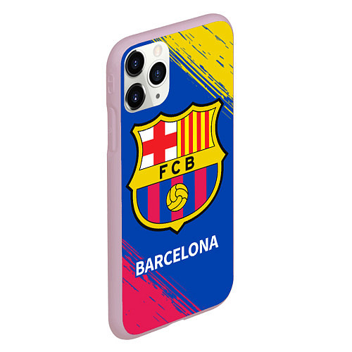 Чехол iPhone 11 Pro матовый BARCELONA БАРСЕЛОНА / 3D-Розовый – фото 2