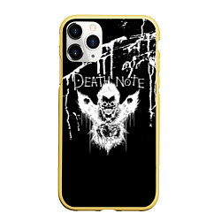 Чехол iPhone 11 Pro матовый Death Note, цвет: 3D-желтый