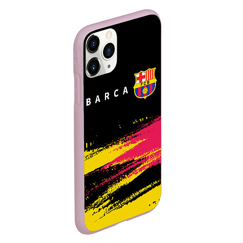 Чехол iPhone 11 Pro матовый BARCELONA БАРСЕЛОНА / 3D-Розовый – фото 2