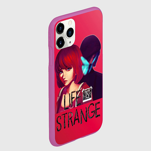 Чехол iPhone 11 Pro матовый ХлояМакс / 3D-Фиолетовый – фото 2