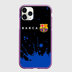 Чехол iPhone 11 Pro матовый BARCELONA БАРСЕЛОНА, цвет: 3D-фиолетовый