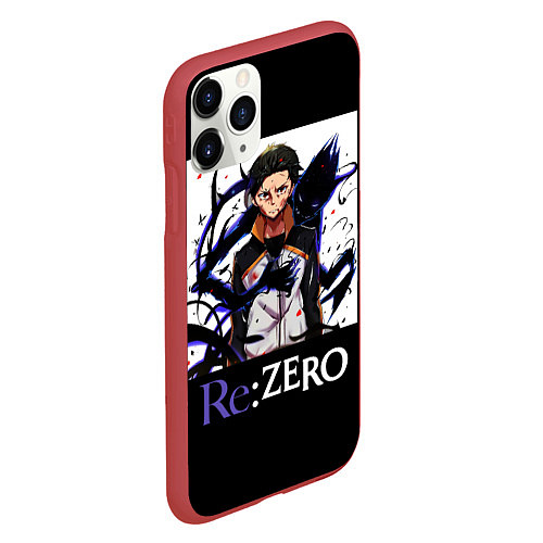 Чехол iPhone 11 Pro матовый Re zero / 3D-Красный – фото 2