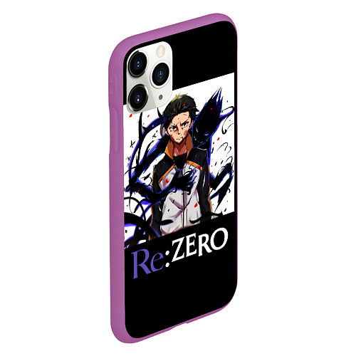 Чехол iPhone 11 Pro матовый Re zero / 3D-Фиолетовый – фото 2