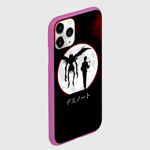Чехол iPhone 11 Pro матовый Death Note / 3D-Фиолетовый – фото 2