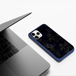Чехол iPhone 11 Pro матовый Ночные кошечки, цвет: 3D-тёмно-синий — фото 2