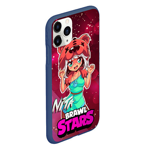 Чехол iPhone 11 Pro матовый Nita Brawl Stars / 3D-Тёмно-синий – фото 2