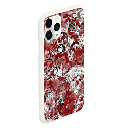 Чехол iPhone 11 Pro матовый Кровавый ахегао, цвет: 3D-белый — фото 2