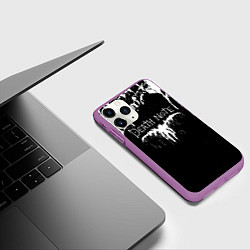 Чехол iPhone 11 Pro матовый Death Note, цвет: 3D-фиолетовый — фото 2
