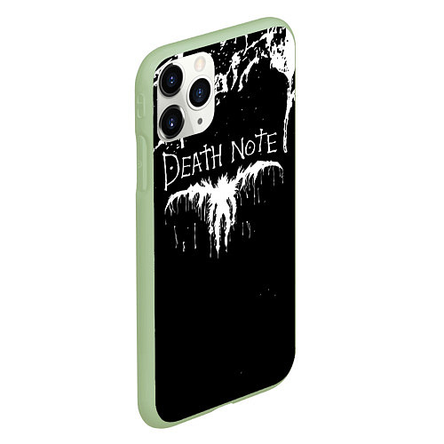 Чехол iPhone 11 Pro матовый Death Note / 3D-Салатовый – фото 2