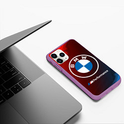 Чехол iPhone 11 Pro матовый BMW БМВ, цвет: 3D-фиолетовый — фото 2