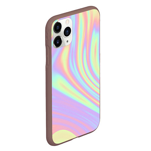 Чехол iPhone 11 Pro матовый Vaporwave / 3D-Коричневый – фото 2