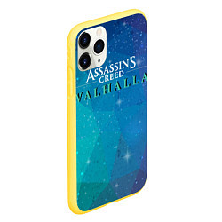 Чехол iPhone 11 Pro матовый Assassins Creed Valhalla, цвет: 3D-желтый — фото 2