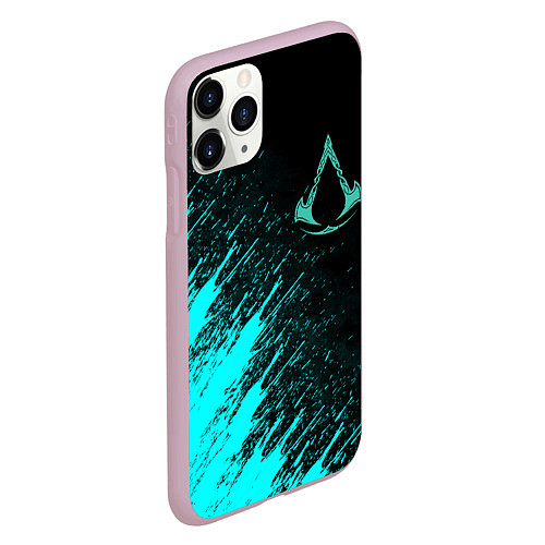 Чехол iPhone 11 Pro матовый Assassins Creed Valhalla / 3D-Розовый – фото 2