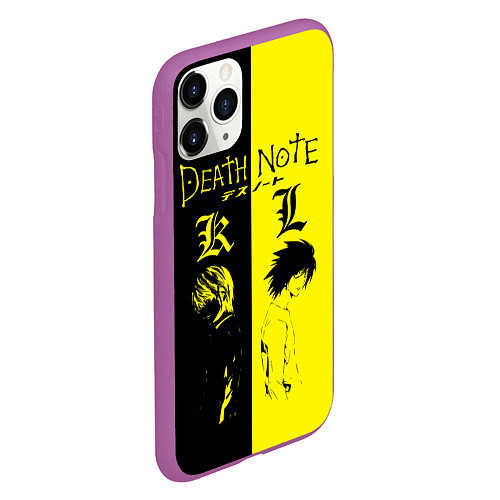 Чехол iPhone 11 Pro матовый Death Note / 3D-Фиолетовый – фото 2