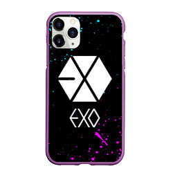 Чехол iPhone 11 Pro матовый EXO BAND, цвет: 3D-фиолетовый