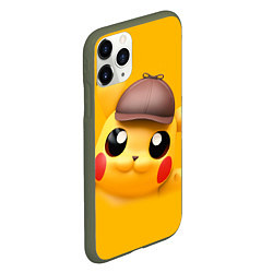 Чехол iPhone 11 Pro матовый Pikachu Pika Pika, цвет: 3D-темно-зеленый — фото 2