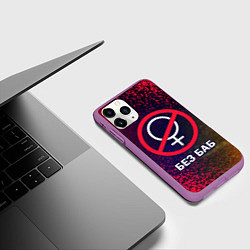 Чехол iPhone 11 Pro матовый БЕЗ БАБ, цвет: 3D-фиолетовый — фото 2