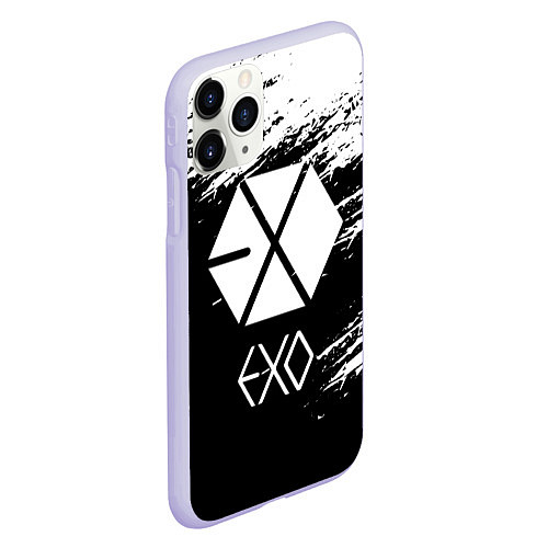 Чехол iPhone 11 Pro матовый EXO BAND / 3D-Светло-сиреневый – фото 2