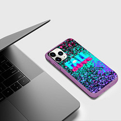 Чехол iPhone 11 Pro матовый Fall Guys, цвет: 3D-фиолетовый — фото 2