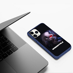 Чехол iPhone 11 Pro матовый UNDERTALE, цвет: 3D-тёмно-синий — фото 2