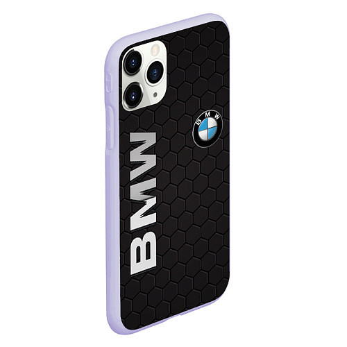 Чехол iPhone 11 Pro матовый BMW / 3D-Светло-сиреневый – фото 2