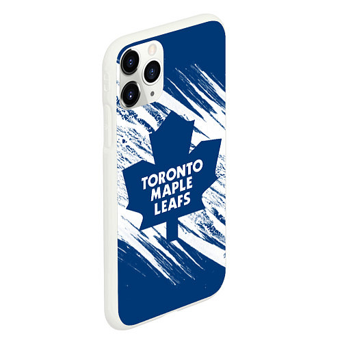 Чехол iPhone 11 Pro матовый Toronto Maple Leafs, / 3D-Белый – фото 2