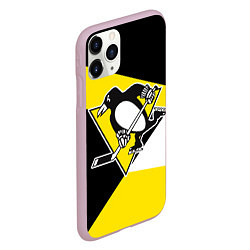 Чехол iPhone 11 Pro матовый Pittsburgh Penguins Exclusive, цвет: 3D-розовый — фото 2