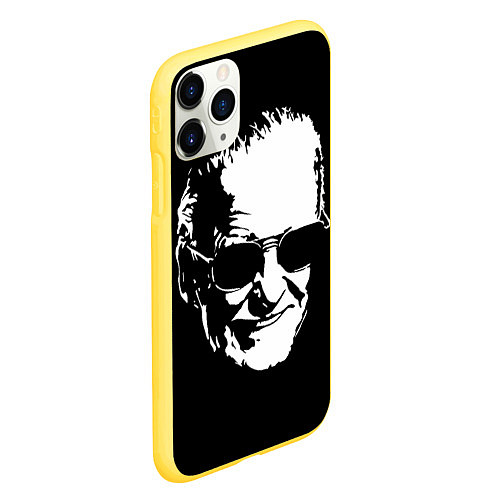 Чехол iPhone 11 Pro матовый STAN LEE / 3D-Желтый – фото 2