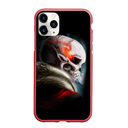 Чехол iPhone 11 Pro матовый UNDERTALE, цвет: 3D-красный
