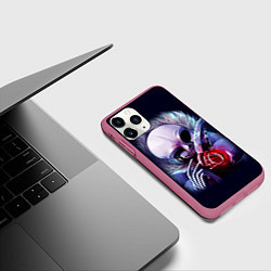 Чехол iPhone 11 Pro матовый UNDERTALE SANS, цвет: 3D-малиновый — фото 2