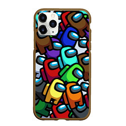 Чехол iPhone 11 Pro матовый Among us, цвет: 3D-коричневый