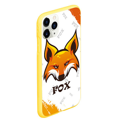 Чехол iPhone 11 Pro матовый FOX / 3D-Желтый – фото 2