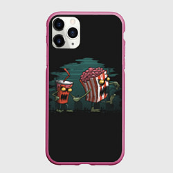 Чехол iPhone 11 Pro матовый Zombie, цвет: 3D-малиновый