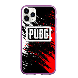 Чехол iPhone 11 Pro матовый PUBG, цвет: 3D-фиолетовый